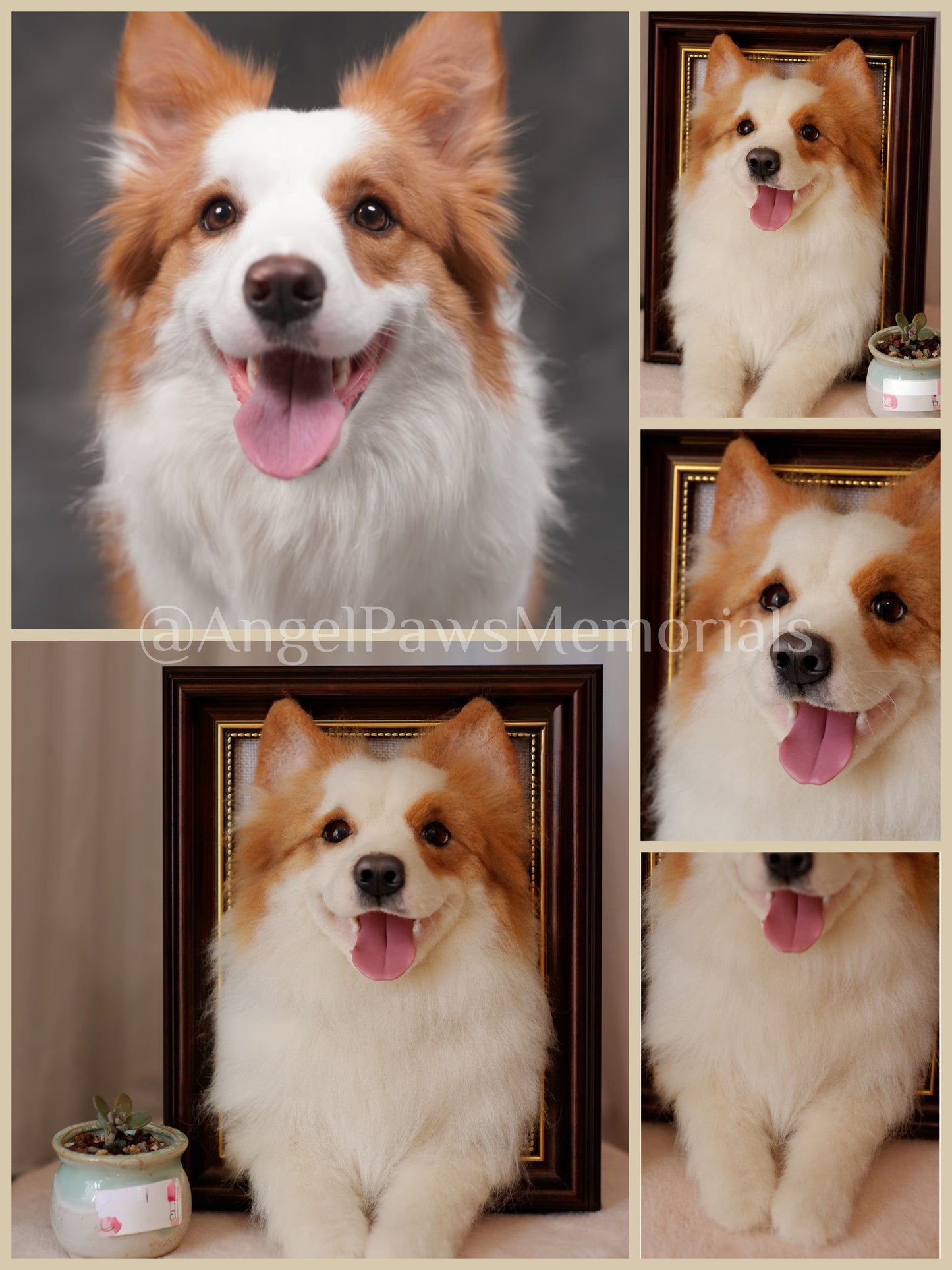 Custom Dog Wool Felt Pet Figurine Installment Payment Image - Angel Paws Memorials