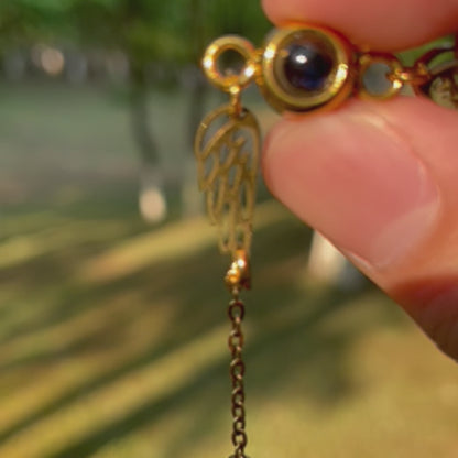 Custom Pet Photo Projection Necklace | Memorial Jewelry